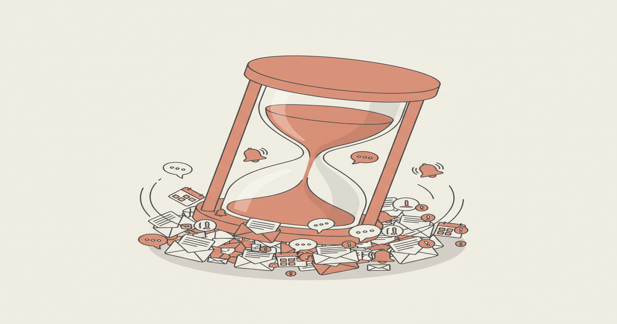 Zandloper die de kritieke reactietijd bij studentenwerving in het hoger onderwijs illustreert