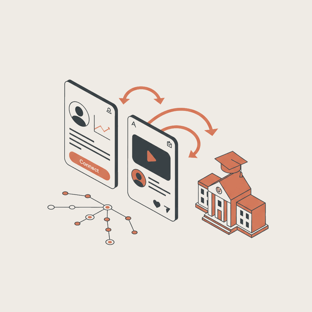 LinkedIn and Instagram strategy for student recruitment in higher education