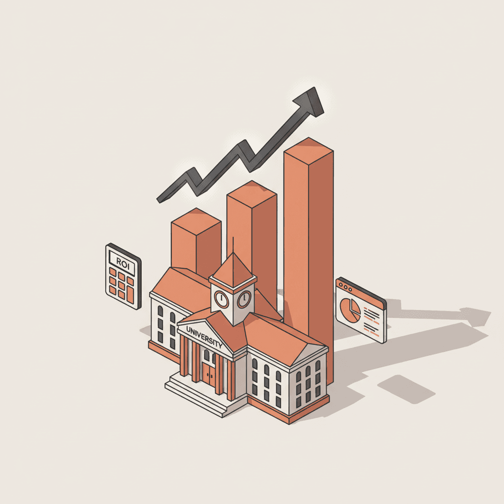 Calculating student acquisition ROI by recruitment channel